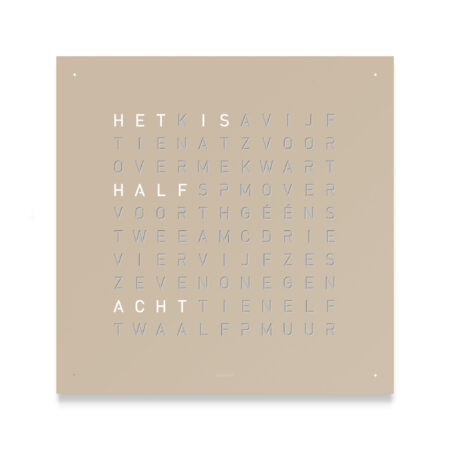 QLOCKTWO  EARTH 45 Hazelnut