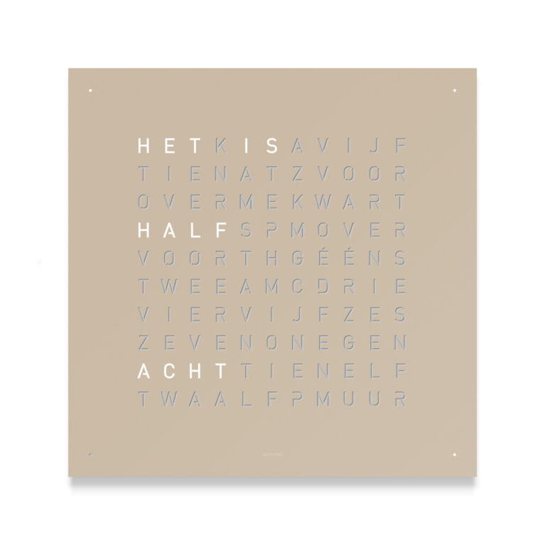 QLOCKTWO  EARTH 45 Hazelnut