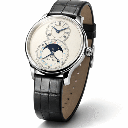 Pre-Owned Jaquet Droz Grande Seconde Moon Ivory Enamel – Ref. J007510240